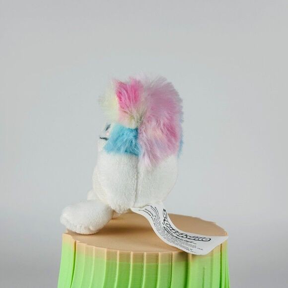 Squishmallow 2.5" Zaylee the Bigfoot Micromallow White & Rainbow Stuffed Plush - Picture 2 of 4
